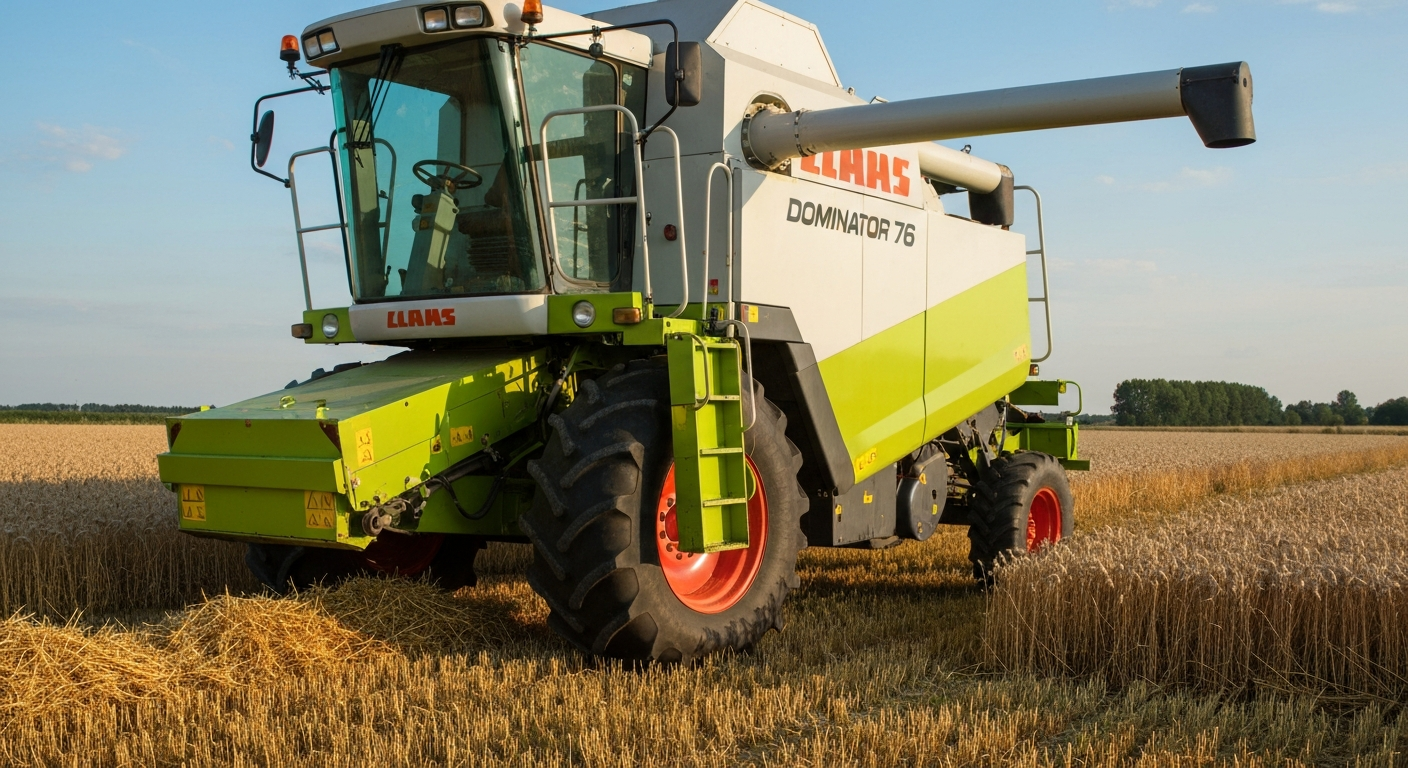 Claas Dominator 76 - dane techniczne, wydajność, opinie i średnia cena 2